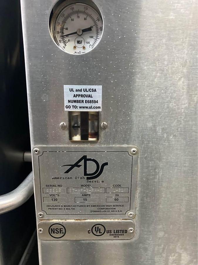 Used ADS Undercounter dishwasher - Low Temp