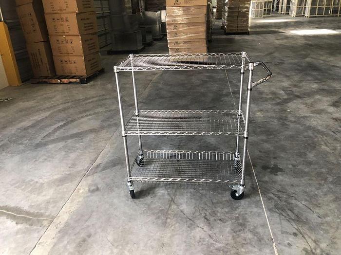3 Tiers Wire Heavy Duty Utility Cart