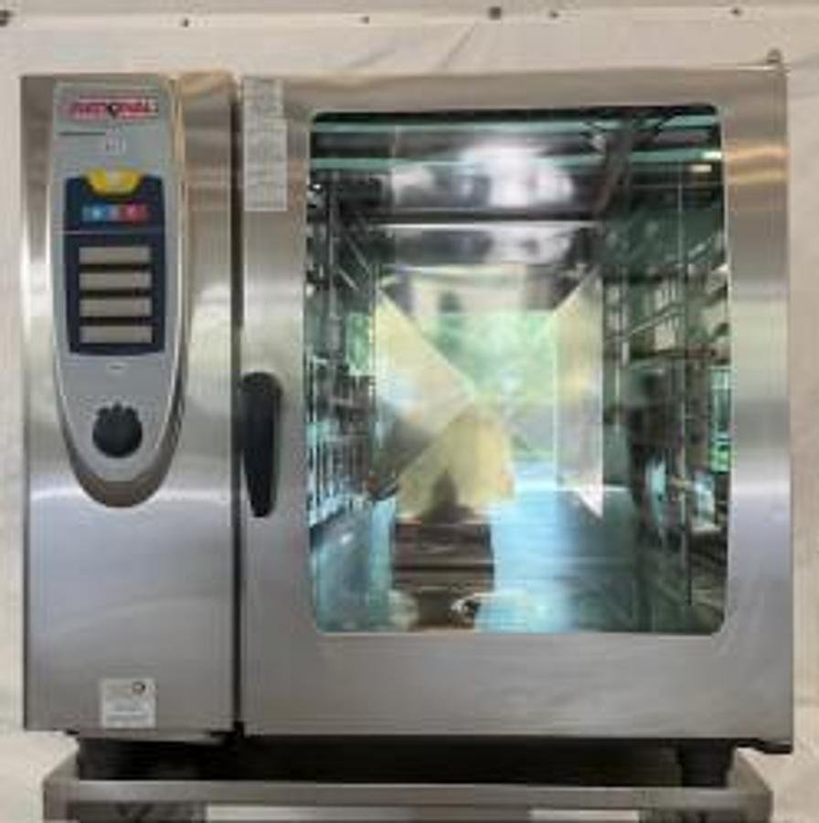 Used Rational Combi Oven Gas SCC102 on Stand