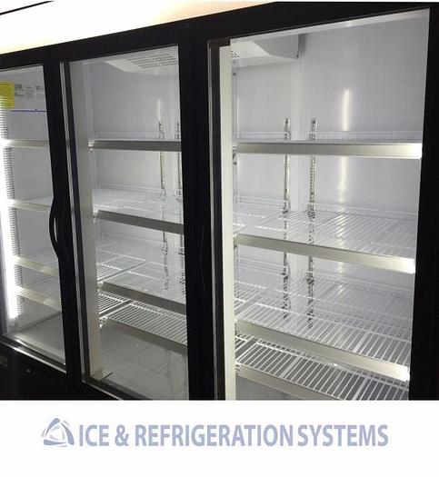 3 DOOR GLASS FRONT FREEZER - 72 CUBIC FEET