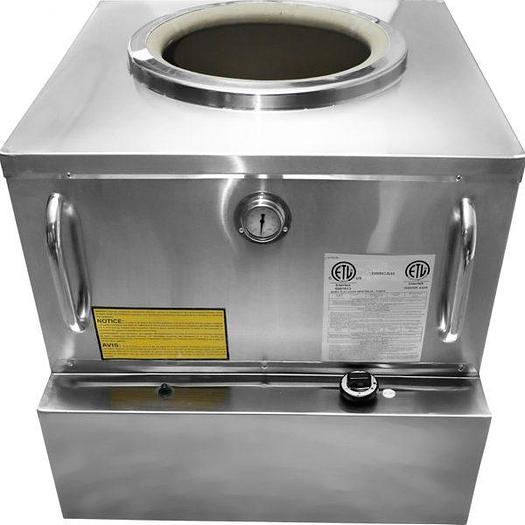 24″ x 24″ Stainless Steel Tandoor Clay Oven – Natural Gas