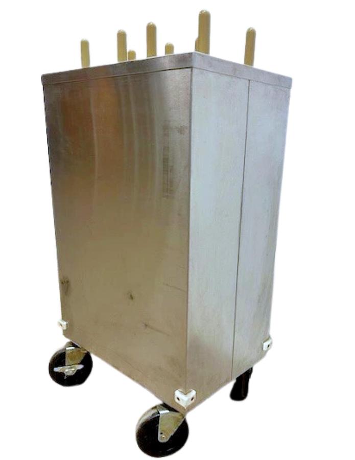 Used Tableware Model: 2CP-MC-7 - 7" Plate Dual Holder Dispenser Carrier Cart on Castors