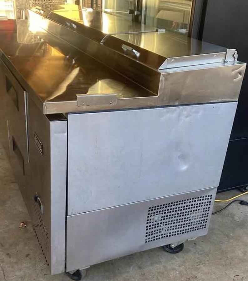 Used Pizza prep table 8' - SEE VIDEO