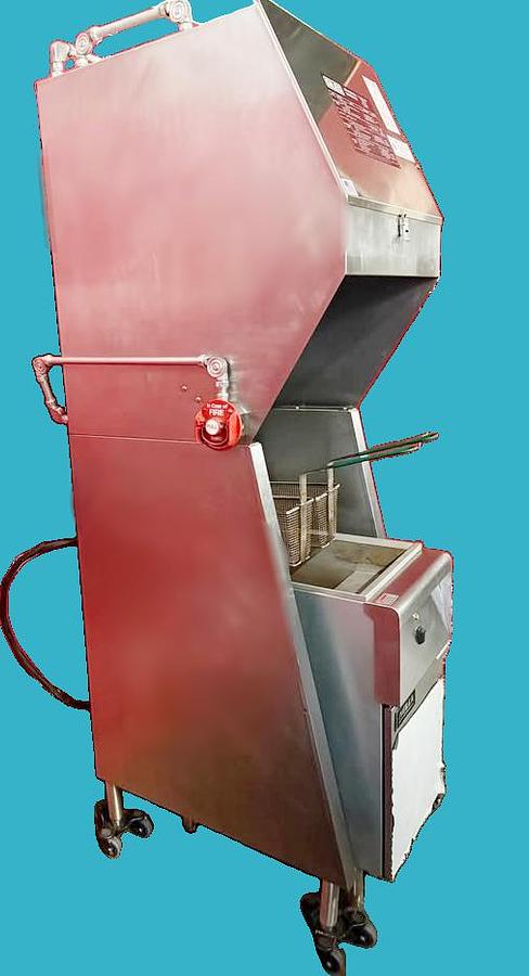 Used 30” Giles ventless hood & fryer