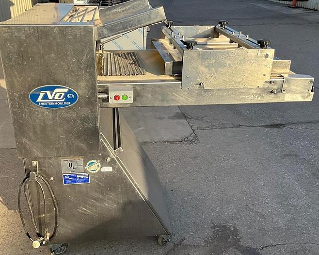 Refurbished LVO dough roller sheeter on casters