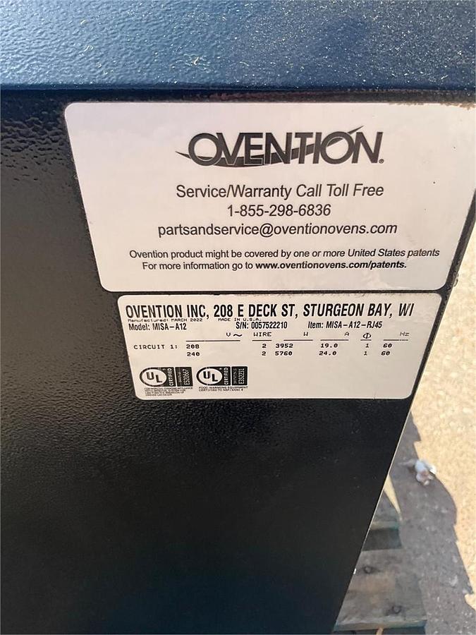 Used Ovention high speed convection oven