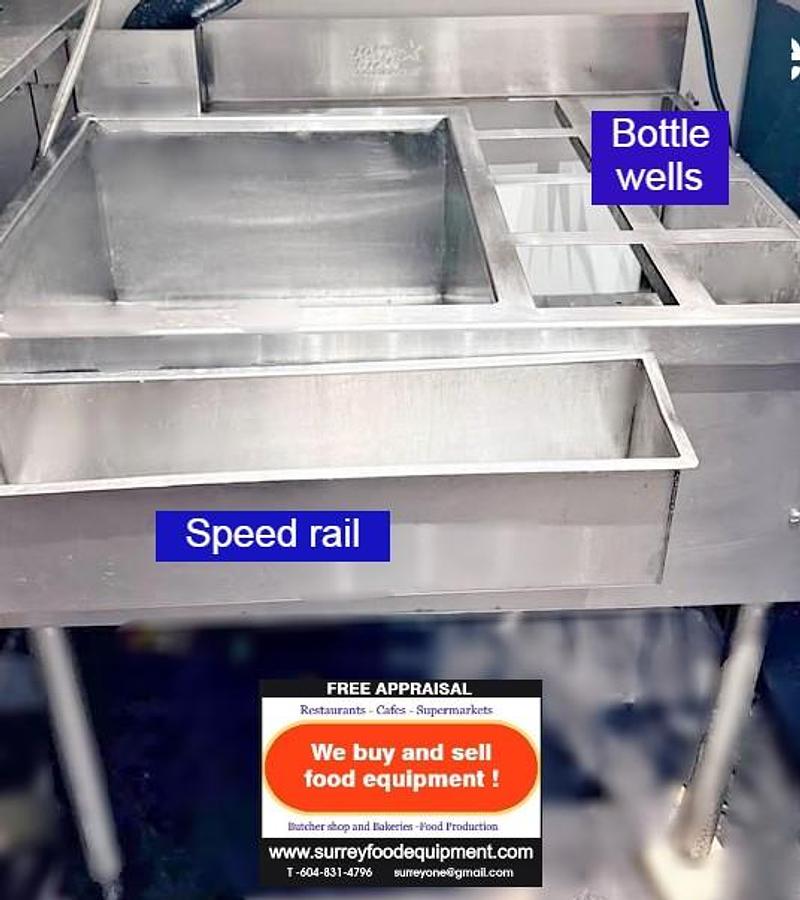 Used Bar station - ice well - bottle holder - speed rail