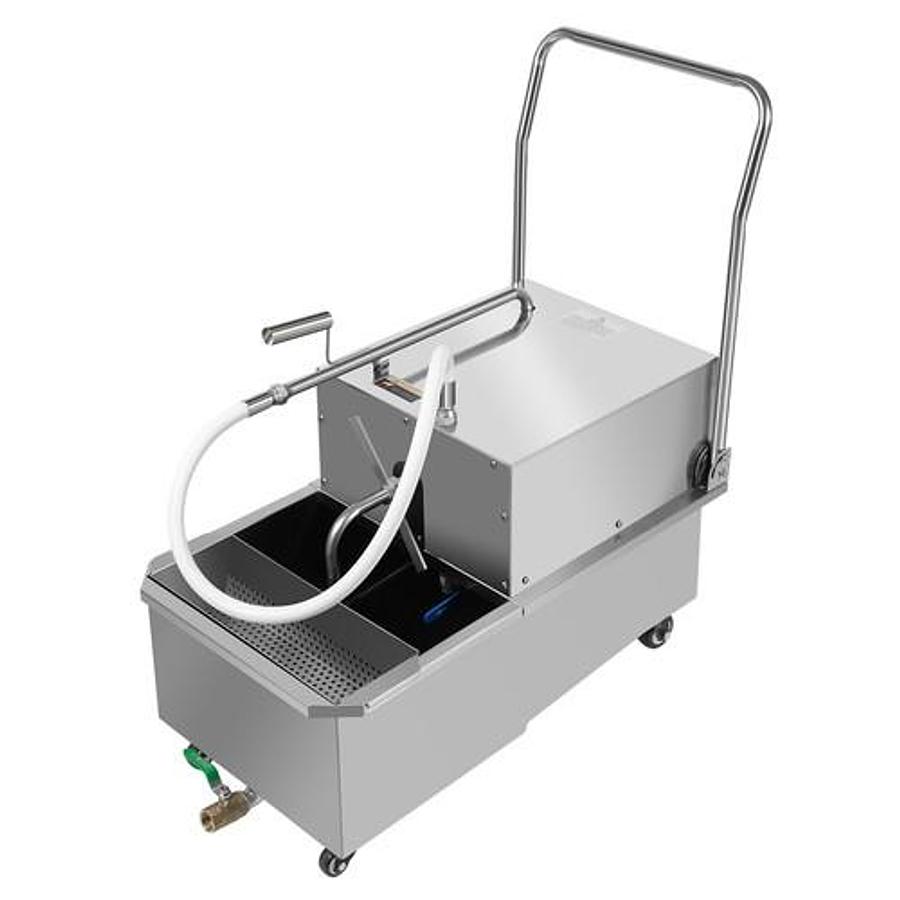 Used Stainless Steel Oil Filter Machine 55L for Commercial Deep Fryer Oil Filtration