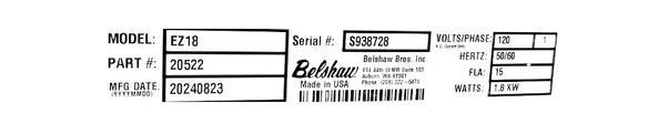 Used Belshaw 718LFG Donut Fryer with EZ18 Shortening Melter-Filter