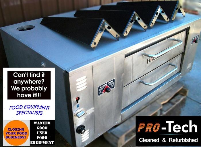 Refurbished BAKERS PRIDE DS805 NATURAL DECK GAS PIZZA Ovens New STONES WITH LEGS