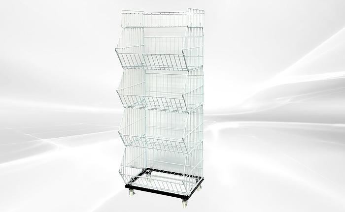 5 layer Grid Shelf Shelves Retail Display 20*19*55