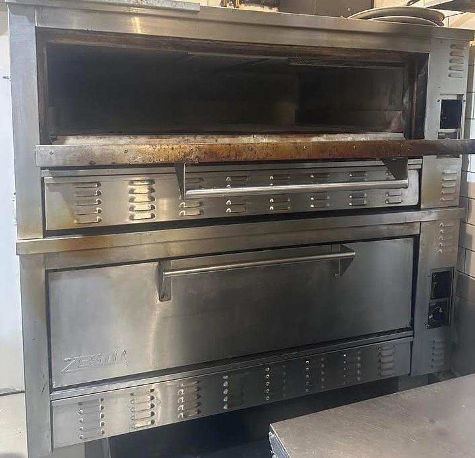 Used Zesto Double Deck Pizza Oven - made in Canada
