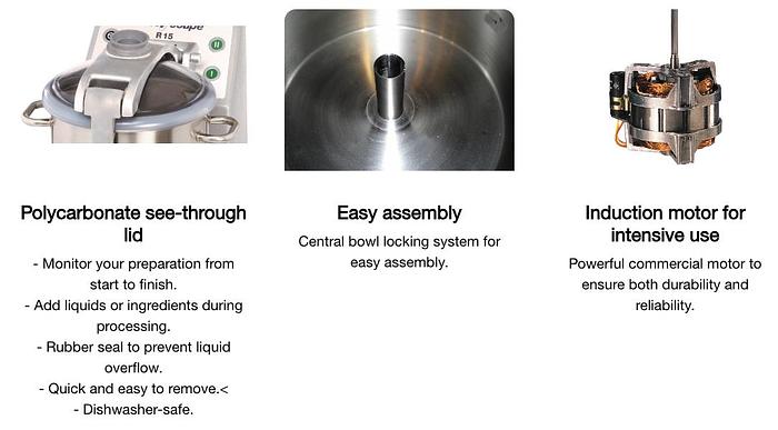 Robot Coupe - Vertical Food Processor 15 L & 4L SS Bowl(s) - R15ULTRA