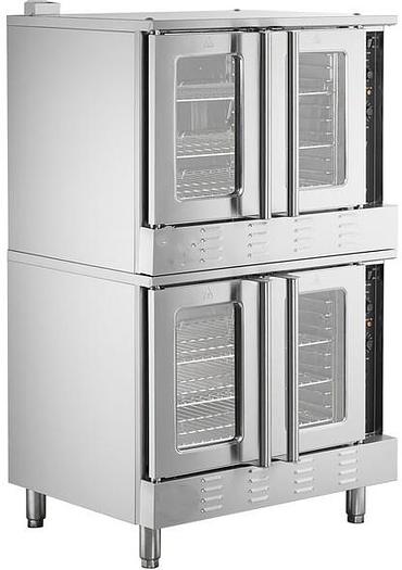 Double Deck Electric Full Size Convection Oven with Legs - 240V, 1 / 3 Phase