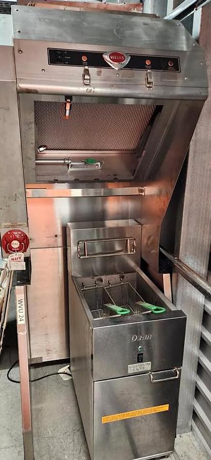 Used Wells ventless hood approx 24"