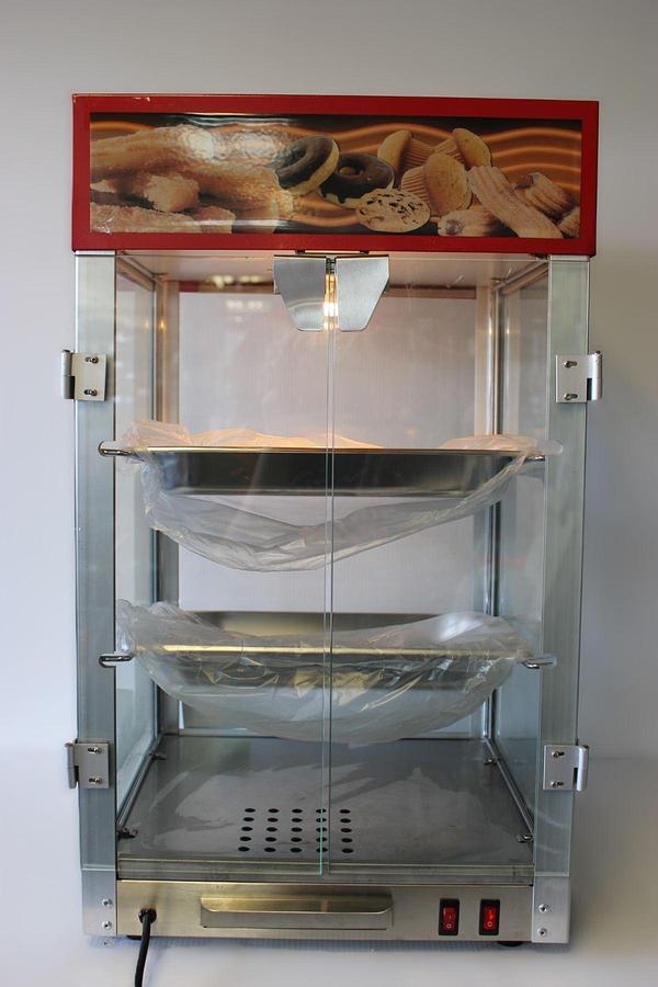 Used Brand New Uniworld Churro Case with Pans/ Counter Top Food Display