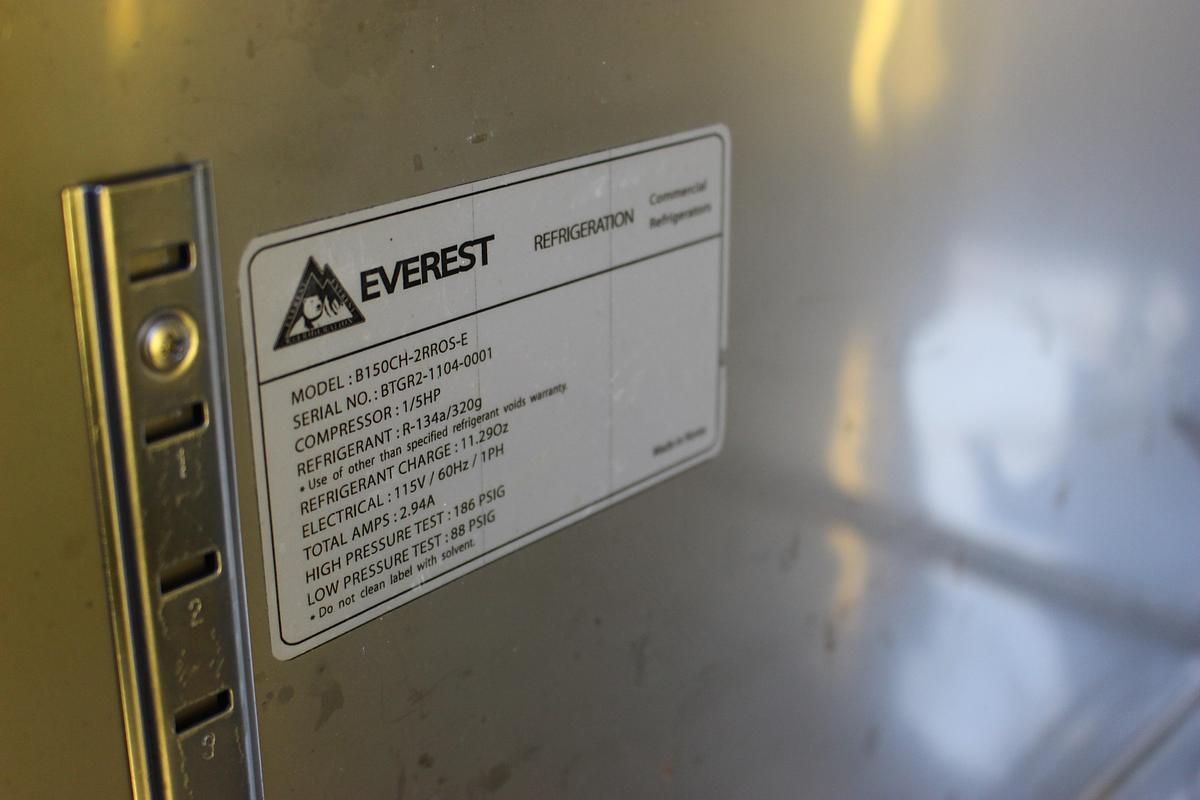 Refurbished EVEREST - BACK BAR COOLER 2 DOOR S/S