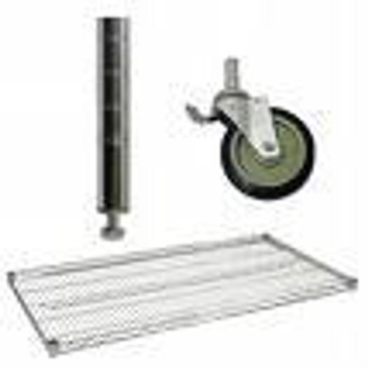CHROME PLATED WIRE SHELVING - SEE MANY SIZES AND PRICES HERE