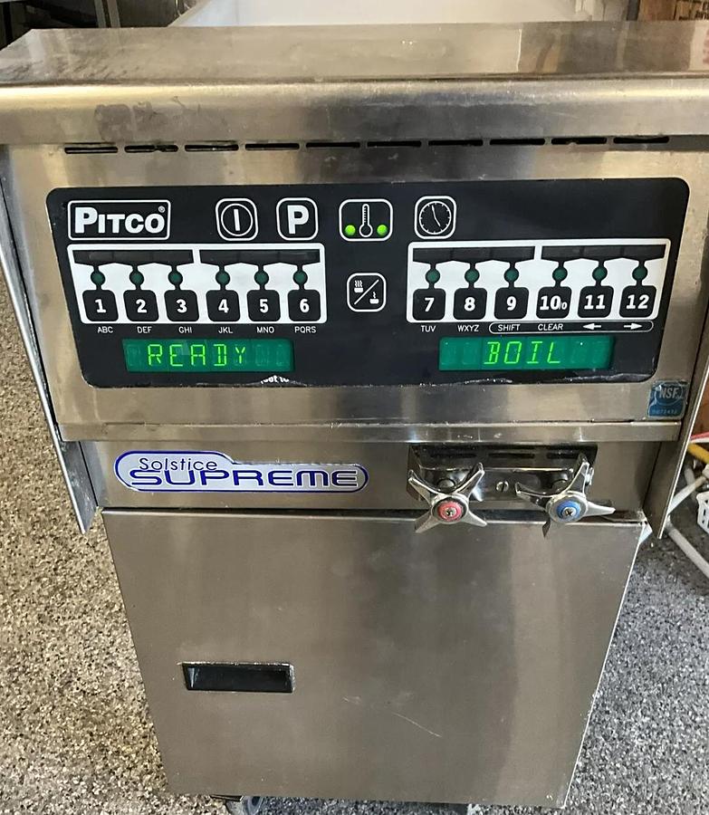 Used 2018 Pitco Fryer SSPG14 gas 14 gal pasta seafood cooker Solstice boiler
