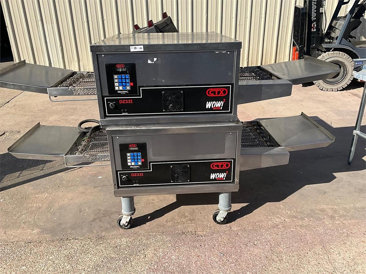 Used Middleby Marshall CTX double stack infrared oven