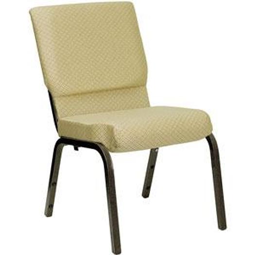 18 1/2" Wide Church Chair with Gold Vein Frame