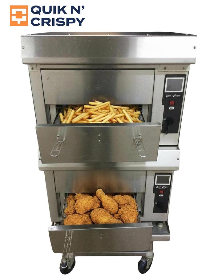Used Quik n' Crispy GF5 Double Greasless Ventless Commercial Air Fryer Oven