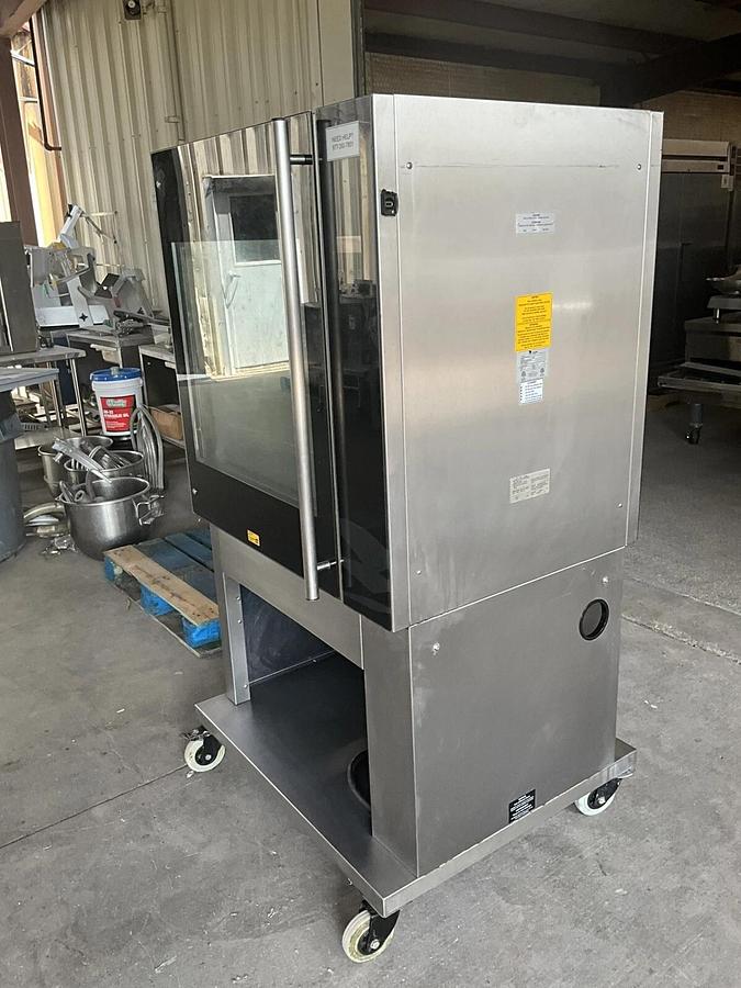 Used Fri-Jado TDR7-P Single Stack Rotisserie Oven with stand Chicken Frijado N