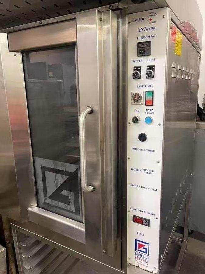 Used CINELLI GAS BAKING OVEN BI TURBO CG/P8G