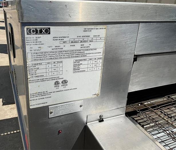 Used 2021 CTX infrared conveyor oven