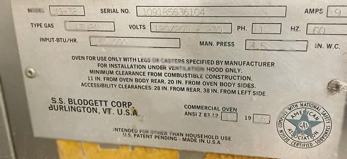 Refurbished Blodgett Double Stacked Gas Conveyor Pizza Ovens