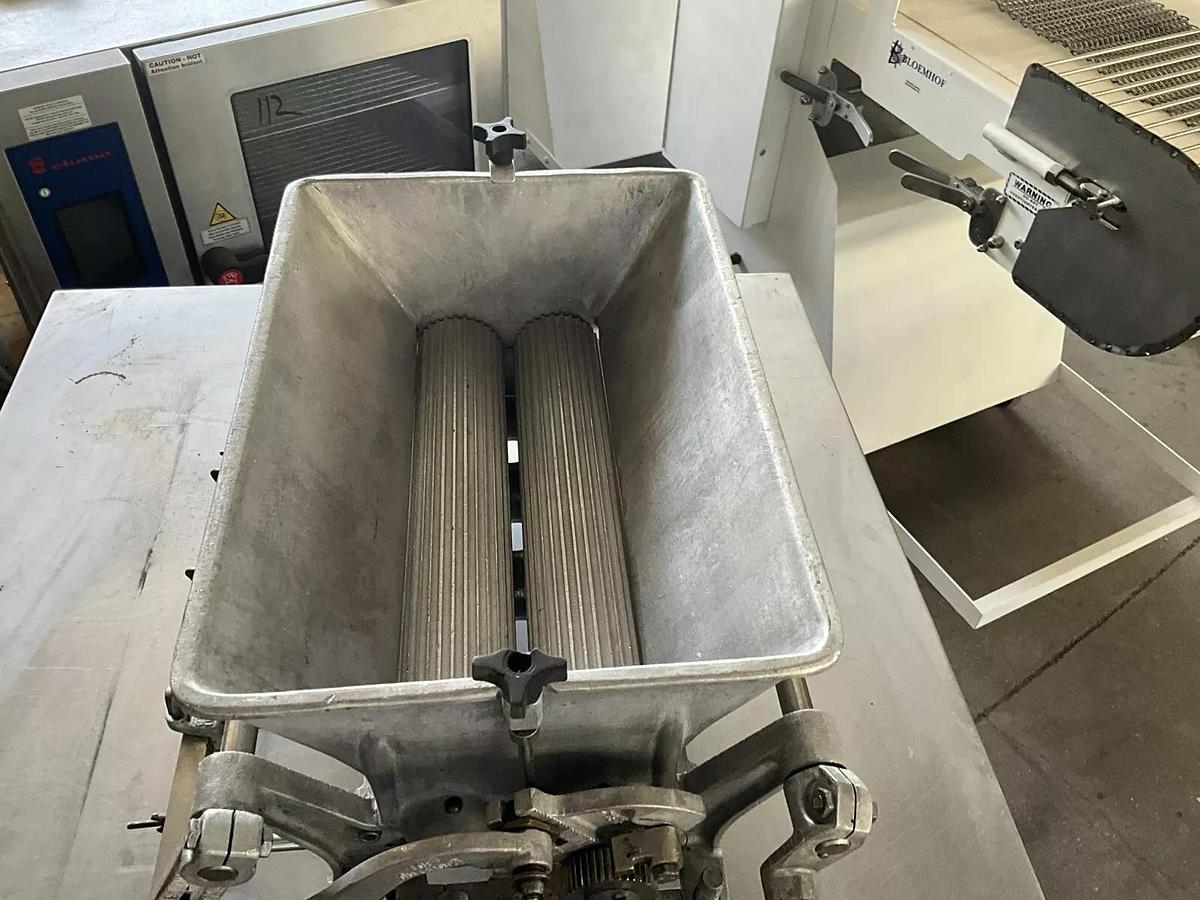 Used Used RHODES Kook-E-King manual Cookie Dough Cutter Depositor Machine hand crank