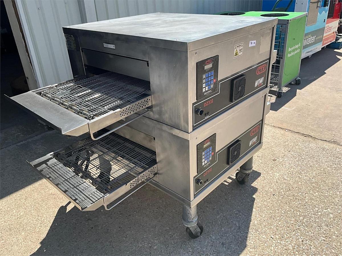 Used 2021 CTX conveyor oven double stack with stand