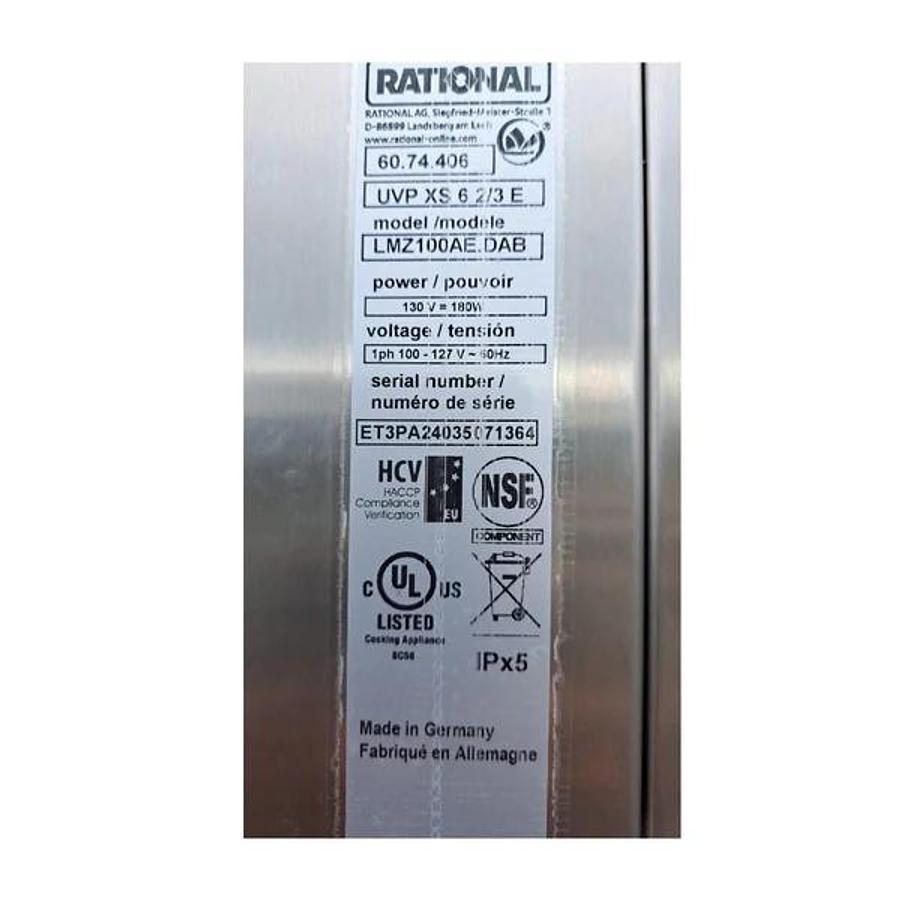 Used Rational LMZ100AE.DAB / UltraVent Plus XS iCombi Pro 4 Pan Half Size Electric Combi Oven with Hood