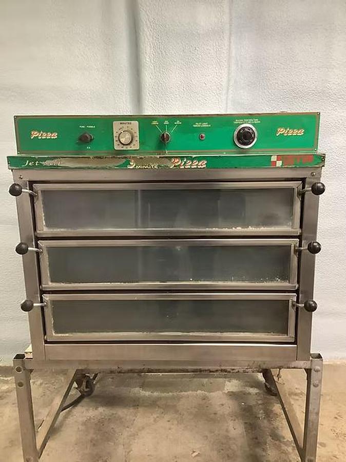 Used Doyon PIZ-3 Triple Stack Gas Countertop Pizza Oven