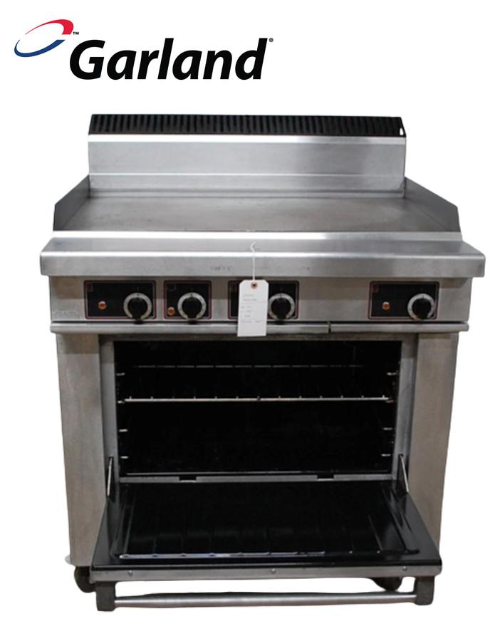Used Garland S686-36 Sentry Electric 36" Flat Top Griddle Range w Oven