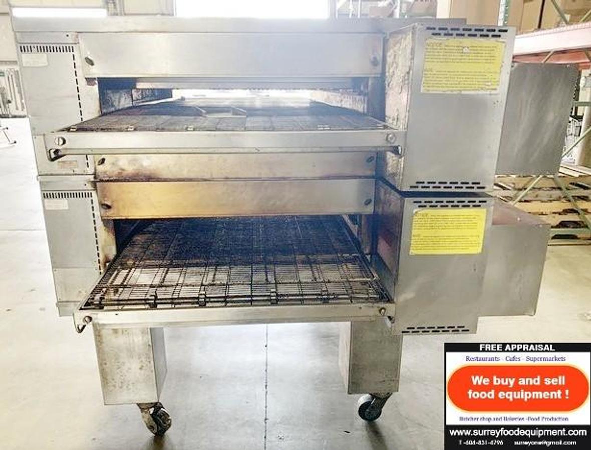 Refurbished Middleby Marshall PS570 Double Stack Pizza Ovens - natural gas