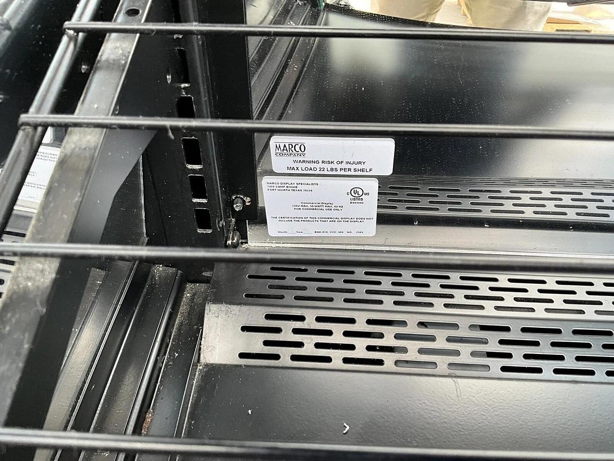 Used Marco BAK-619 Self Service Dry Bakery Case Vented Lighted Donut Pastry Bread 2