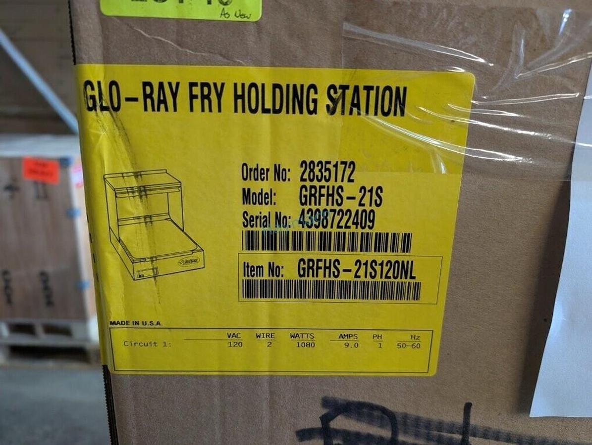 Used HATCO BRANDNEW GLO-RAY FRY HOLDING STATION RFHS-21S - - 2 available