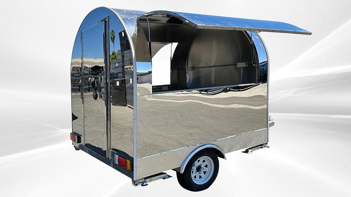 77 in Billy Food Vending Trailer Mobile Concession Both windows FT27