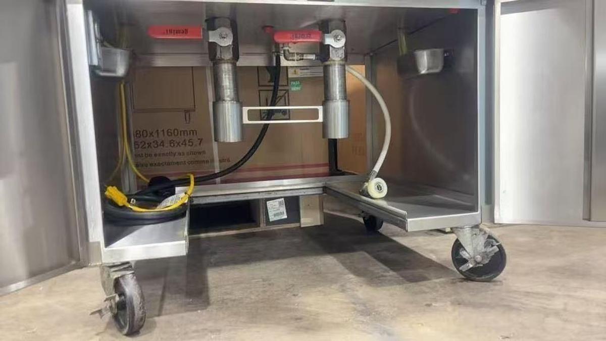 Used AutoFry MTI-40 series commercial deep fryer - double ventless grease fryer