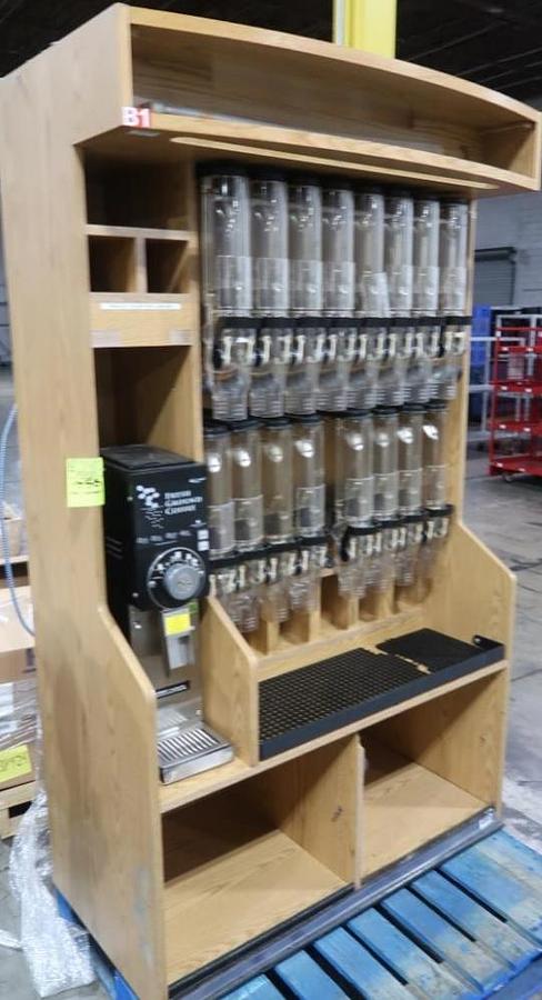 Used Bulk coffee station, w/ Grindmaster coffee grinder