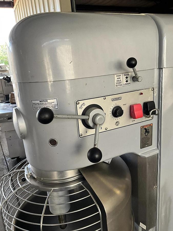 Used Hobart 80qt Dough mixer M802 Pizza Bakery Planetary Floor Mixer Bowl 80qt hook