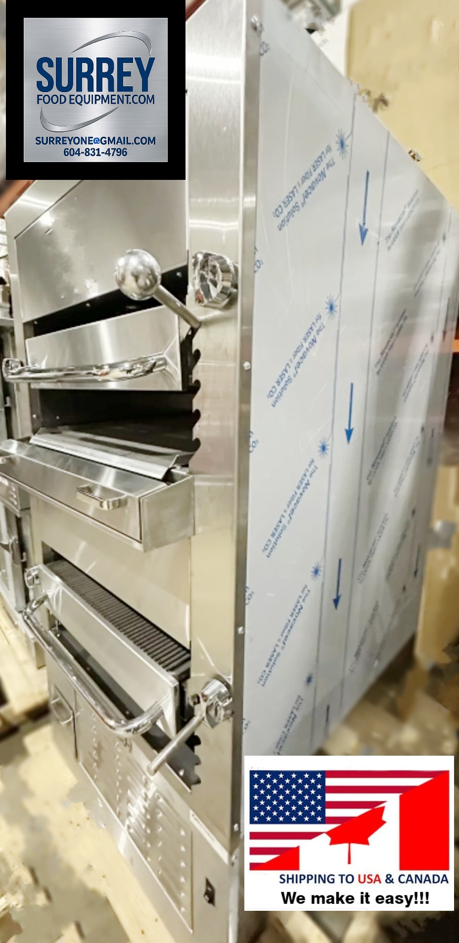 Used SOUTHBEND 34" UPRIGHT INFRARED BROILER (NEW) - PRICE HAS BEEN SLASHED