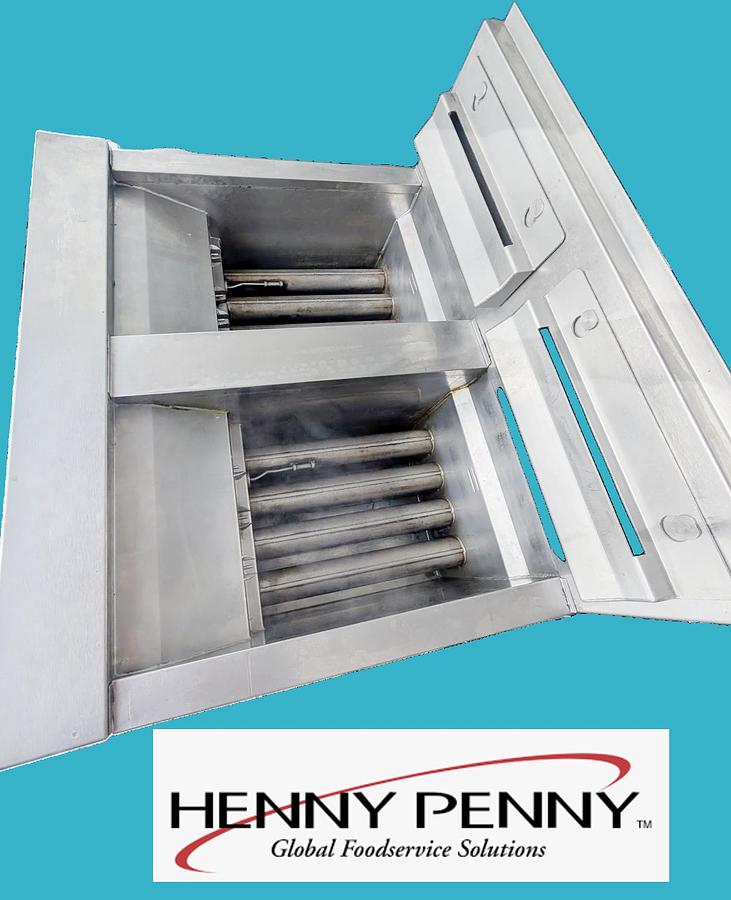 Used Henny Penny - EEG 242 - double basket gas deep fryer
