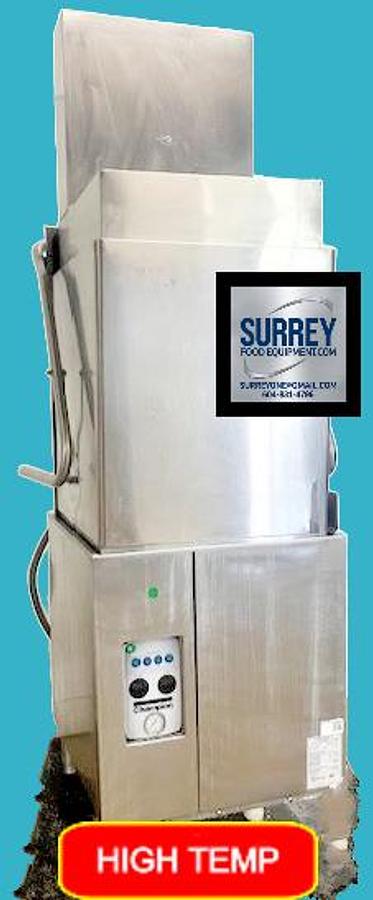Used CHAMPION MODEL DH500T"COMMERCIAL HIGH TEMP VENTLESS DISHWASHER - 280/240V,3PH