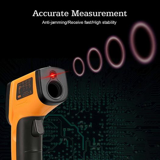 Temp-Meter Temperature Gun Non-contact Digital Laser IR Infrared Thermometer