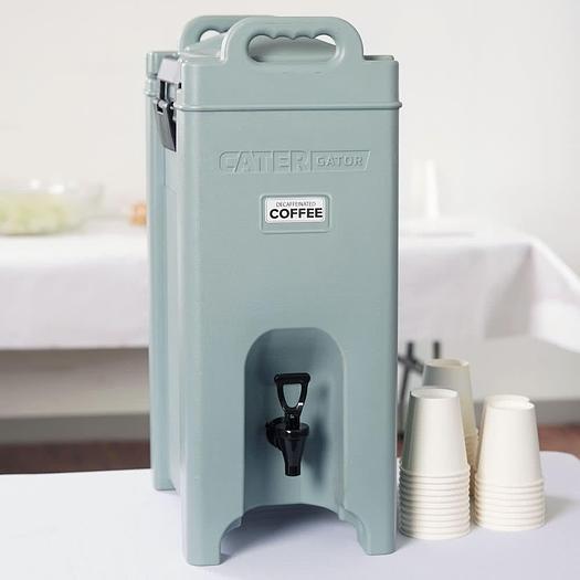 5 Gallon Green Insulated Beverage Dispenser - 6 colors