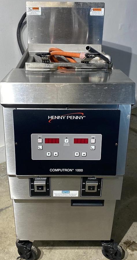 Used Henny Penny Computron 1000 Open Commercial Fryer -208 volt - 3 phase