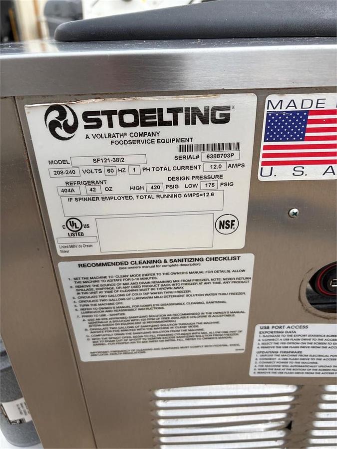 Used Stoelting ice cream machine