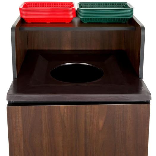 32 Gallon Waste Receptacle Enclosure with Tray Shelf